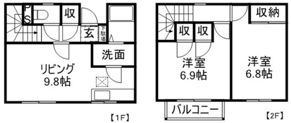 エスポワール林の物件間取画像